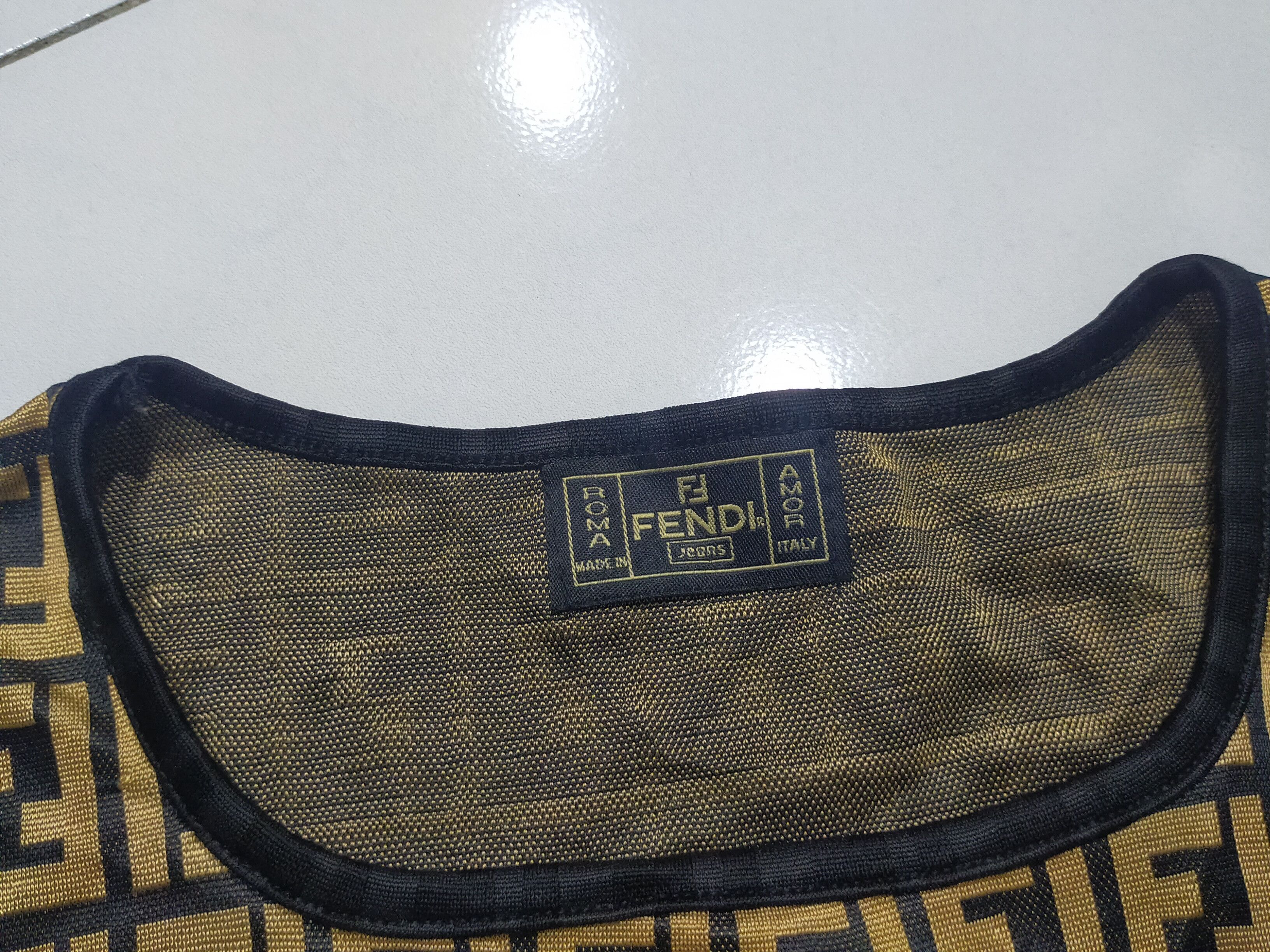 Fendi × Vintage 🔥OFFER ME ! VINTAGE FENDI MONOGRAM T-SHIRT Size M / US 6-8 / IT 42-44 - 6 Thumbnail