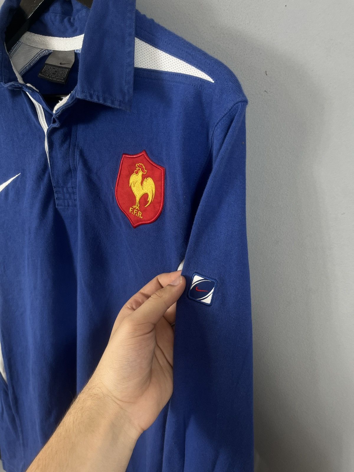 Nike Vintage Nike France Rugby Union Jersey Long Sleeve Shirt Size US M / EU 48-50 / 2 - 5 Thumbnail