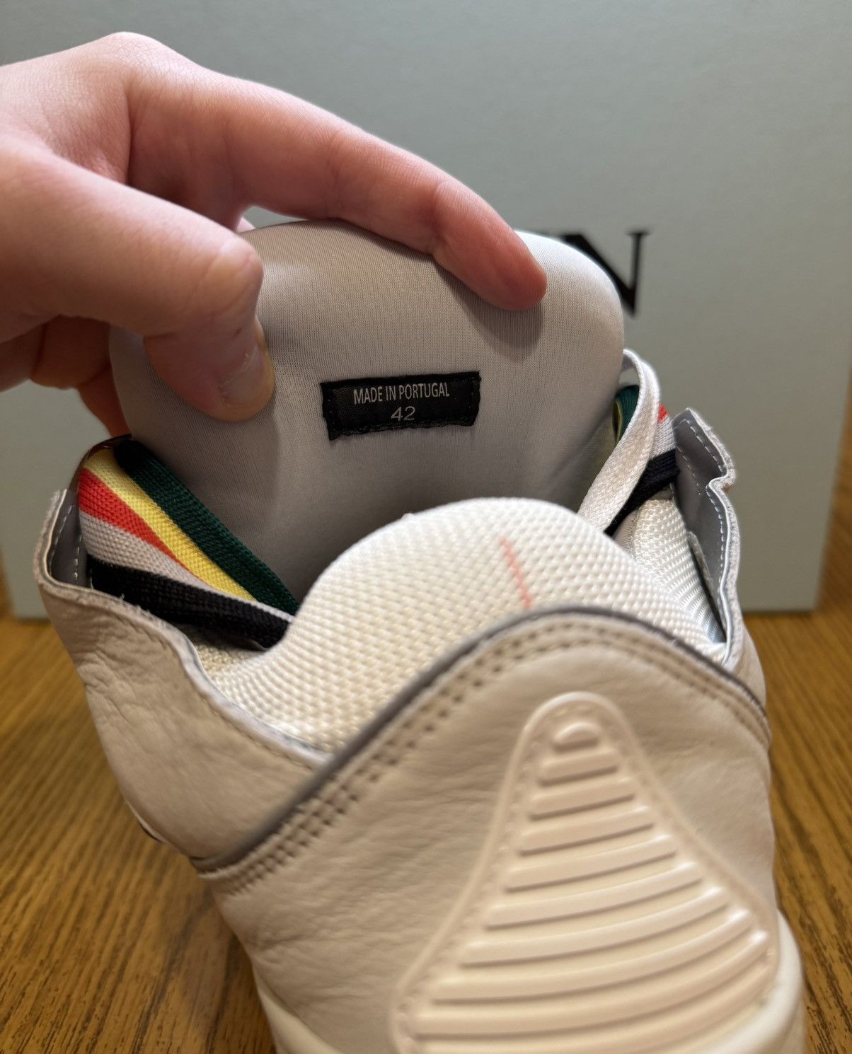 Lanvin Curb Sneaker (White/Multicolor)
