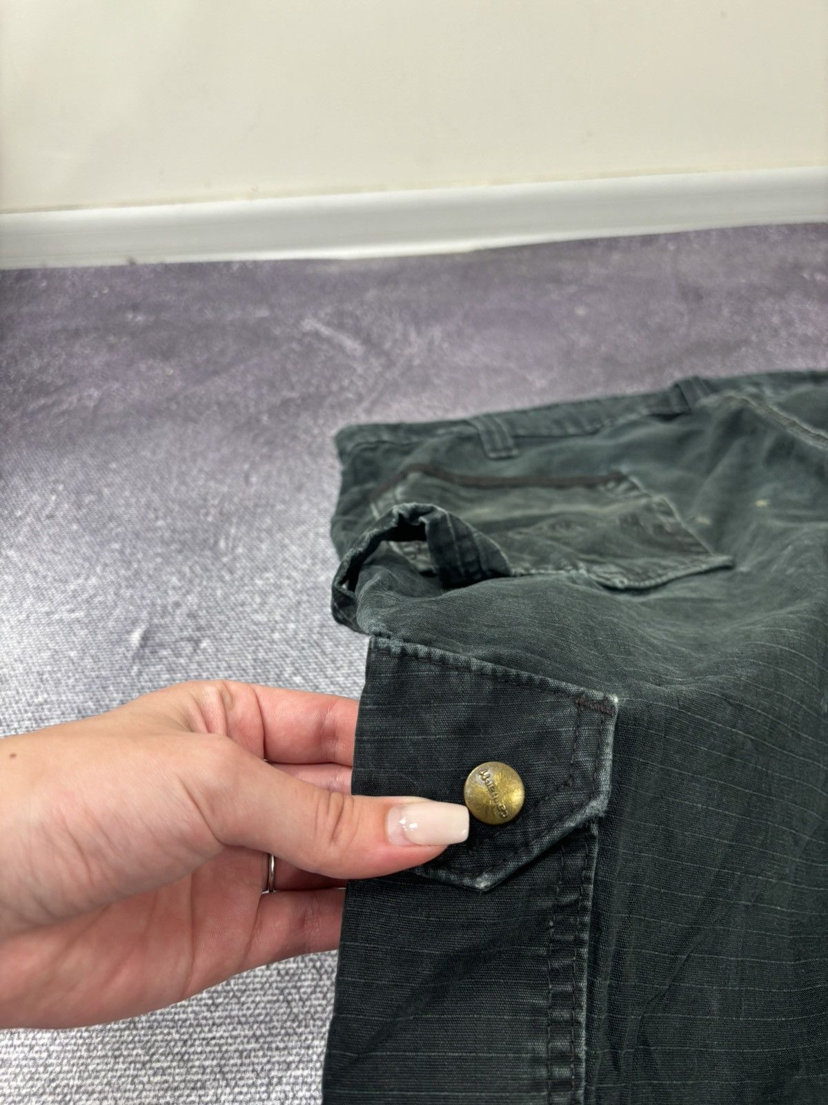 Carhartt Vintage Carhartt USA Dark Green Work Hype Baggy Cargo Pants Size US 40 / EU 56 - 7 Thumbnail