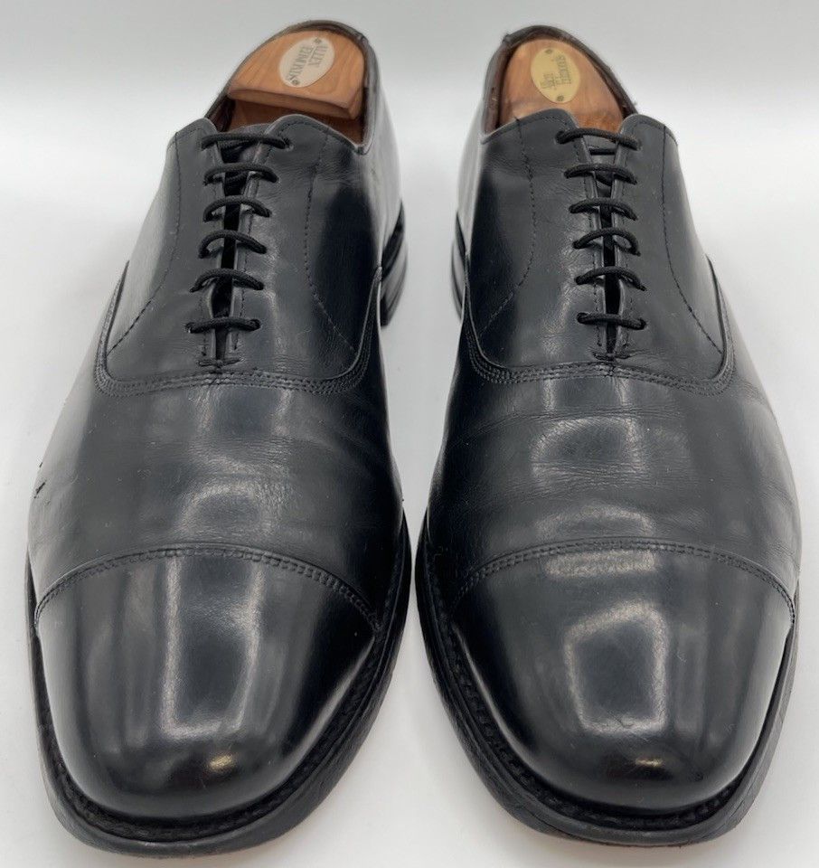 Allen Edmonds Allen Edmonds PARK AVENUE Cap Toe Black Leather Oxfords 12D Size US 12 / EU 45 - 1 Thumbnail