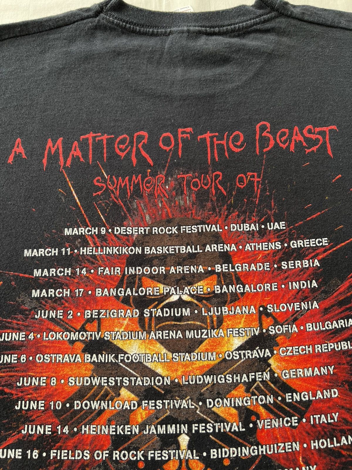 Band Tees Vintage 2006 Iron Maiden A Matter Of Life And Death T-shirt Size US L / EU 52-54 / 3 - 14 Thumbnail