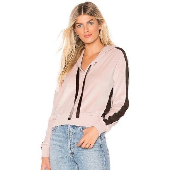 Young Fabulous & Broke Young Fabulous & Broke Rosewater Velour Hoodie Size XS / US 0-2 / IT 36-38 - 1 Thumbnail