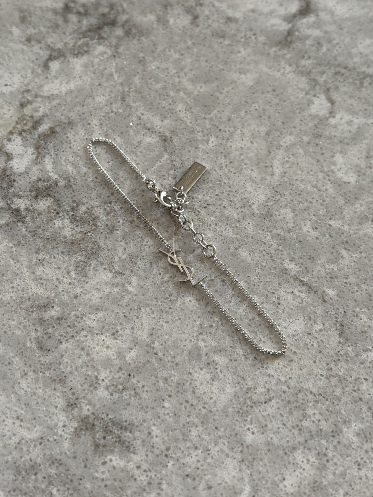 Yves Saint Laurent Yves Saint Laurent monogram bracelet silver Size ONE SIZE - 1 Thumbnail