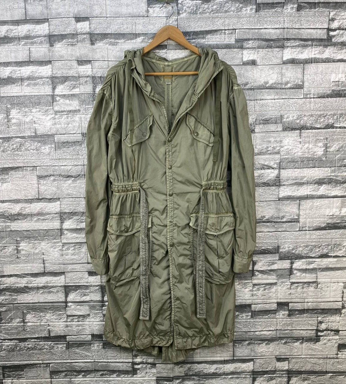 Diesel Black Gold RARE DIESEL WRINKLE NYLON UTILITY PARACHUTE PARKAS Size US L / EU 52-54 / 3 - 1 Thumbnail