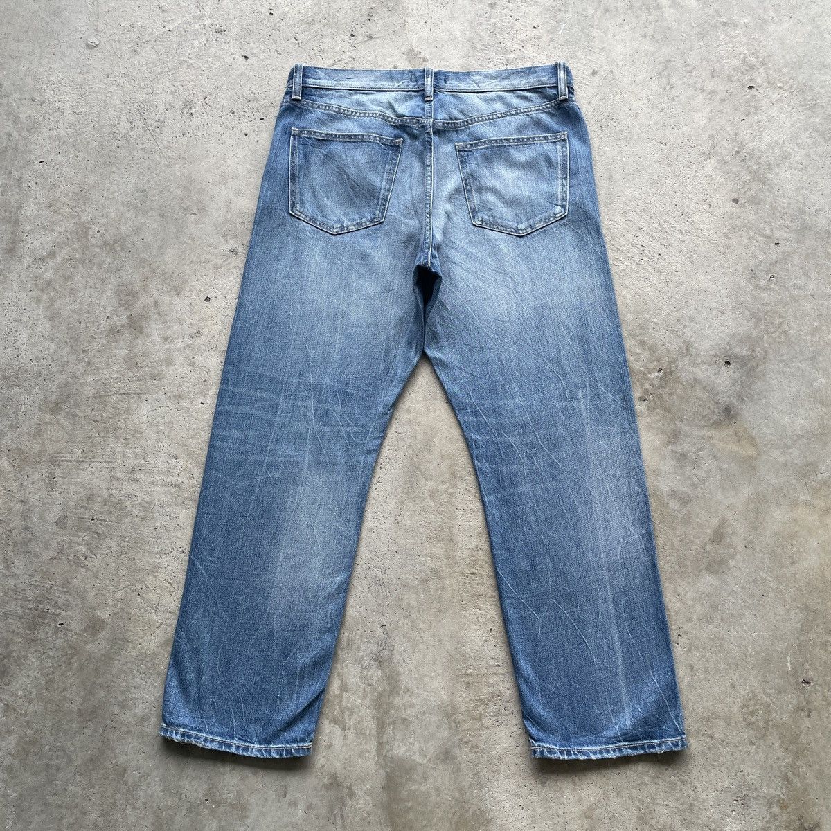 Japanese Brand W34x27.5 Vintage Japanese Denim Wash Faded Jeans Pants Size US 34 / EU 50 - 10 Thumbnail