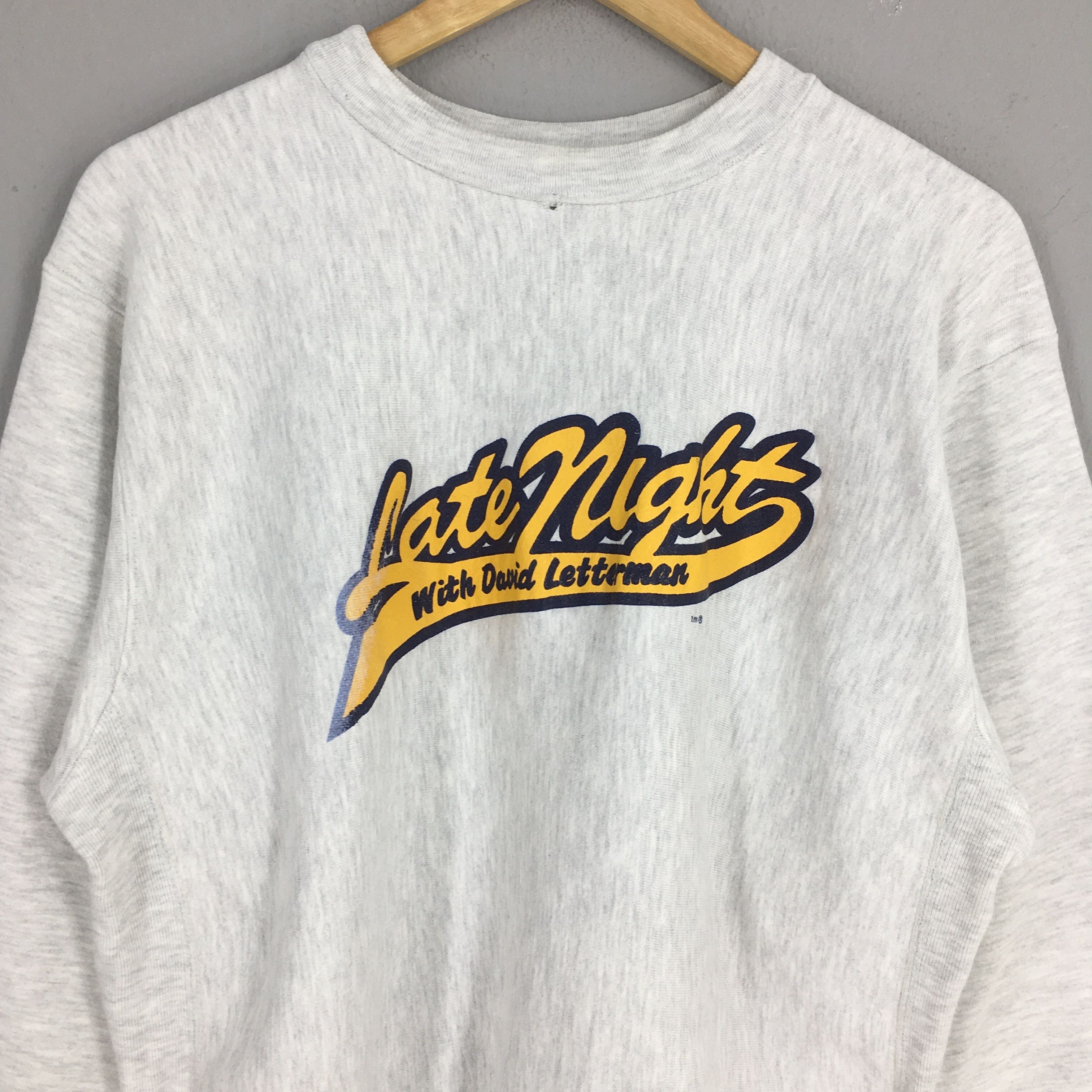 Vintage Vintage Late Night Talk Show Gray Sweatshirt Large Size US L / EU 52-54 / 3 - 2 Thumbnail