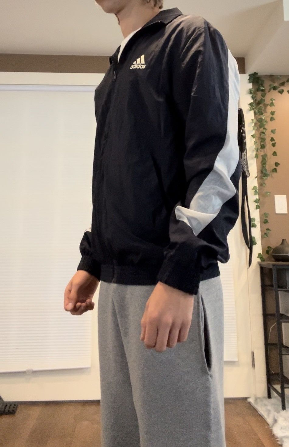 Adidas × Vintage Vintage Navy Blue Adidas Windbreaker Light Jacket Size US S / EU 44-46 / 1 - 6 Thumbnail