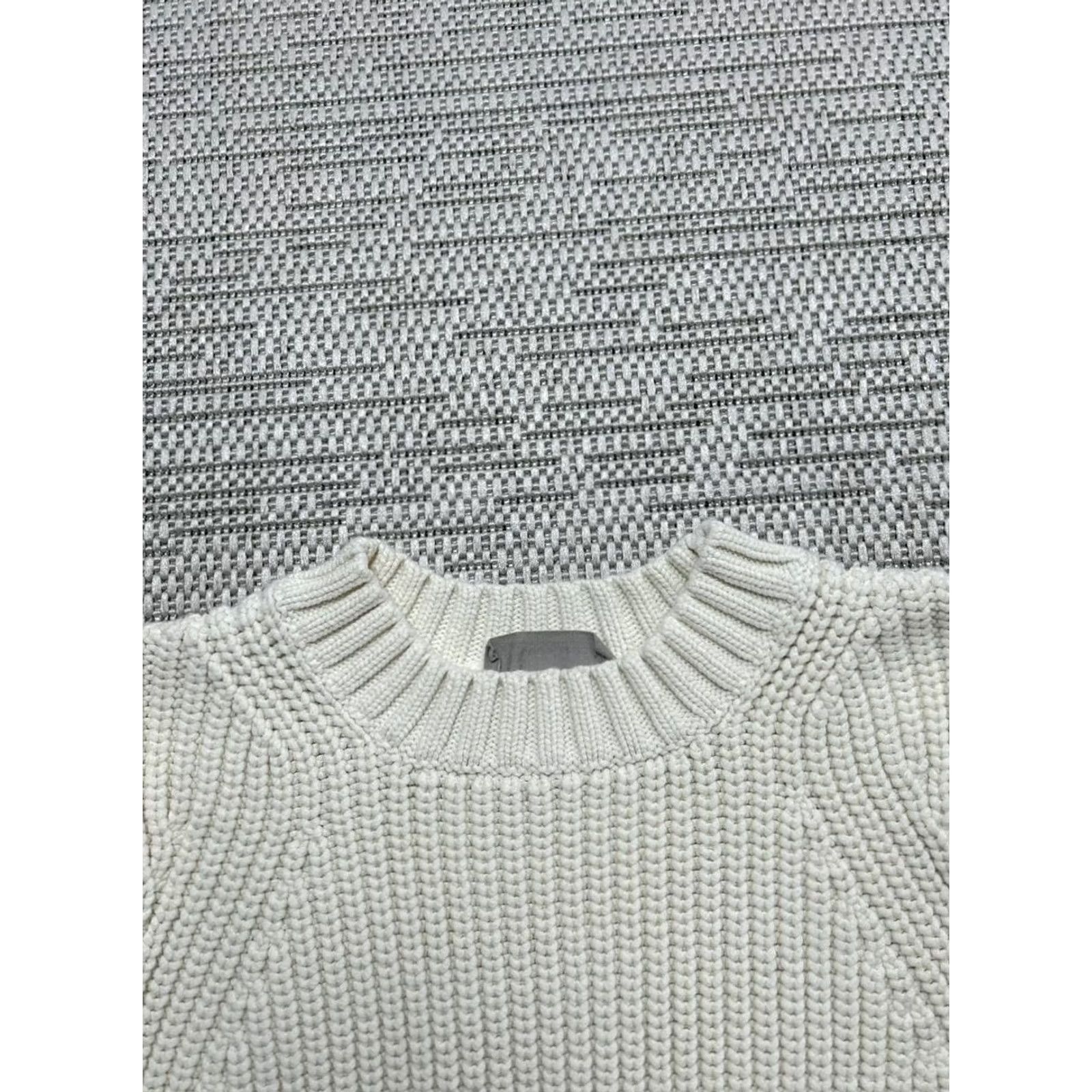 Everlane Everlane Sweater Womens Small Ivory Cotton Knit Pullover Size S / US 4 / IT 40 - 2 Thumbnail