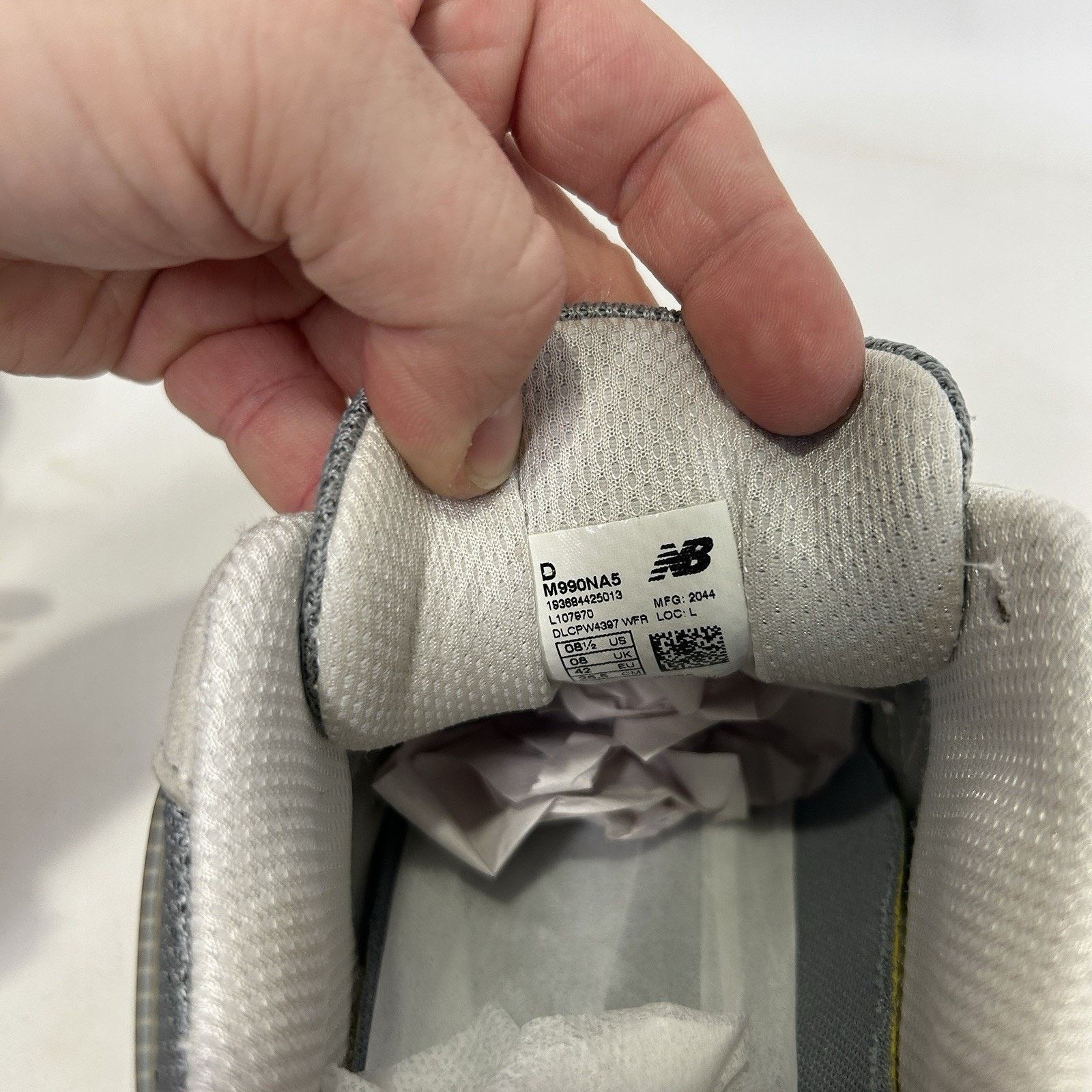 New Balance New Balance 990v5 MiUS 'Nimbus Cloud Silver' (M990NA5) Size US 8.5 / EU 41-42 - 9 Thumbnail
