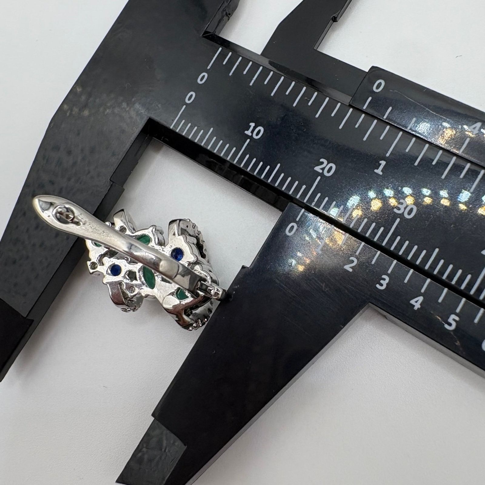 Other Blue & Emerald Green Leverback Earrings Silver Rhodium plate Size ONE SIZE - 5 Thumbnail