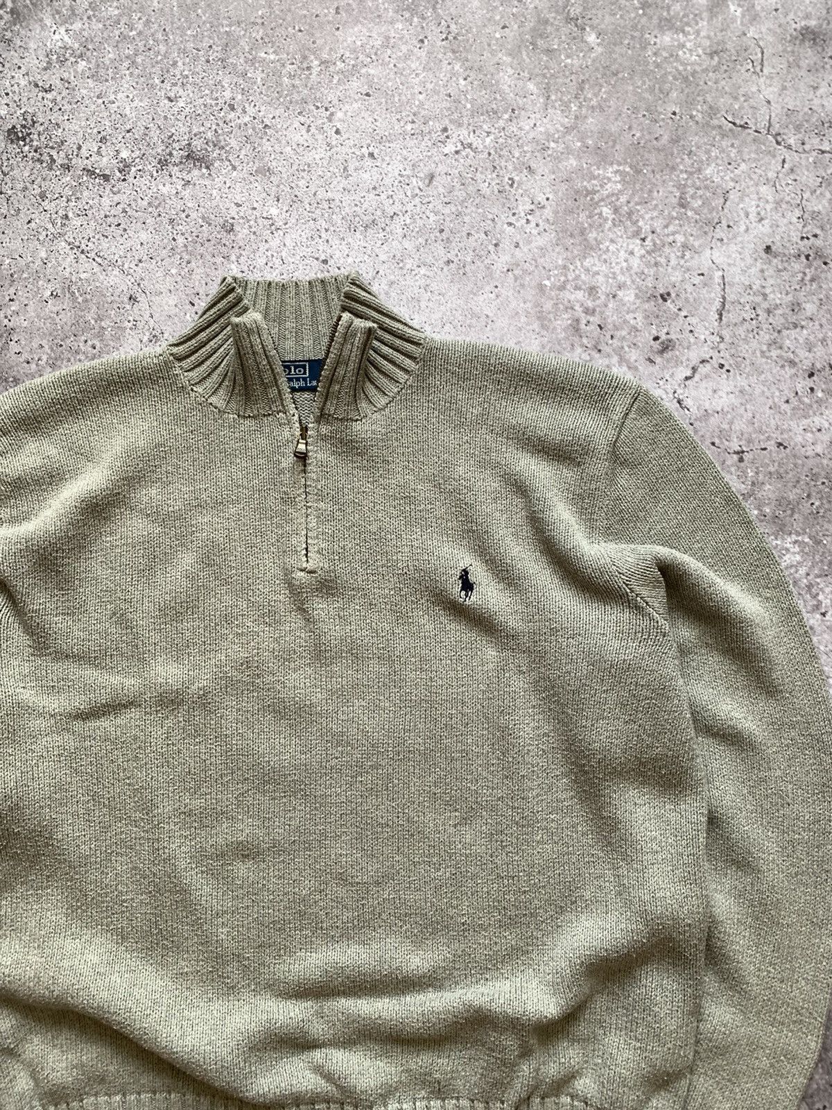Ralph Lauren 🔥VINTAGE RALP LAUREN 1/3 ZIP OLD MONEY KNIT SWEATER Size US XL / EU 56 / 4 - 3 Thumbnail