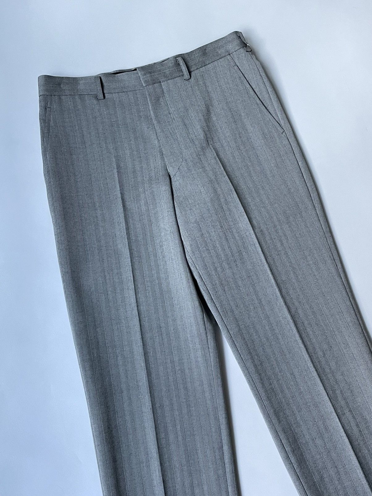 Comme des Garcons A/W 07 Herringbone Wool Trousers Size US 32 / EU 48 - 8 Thumbnail