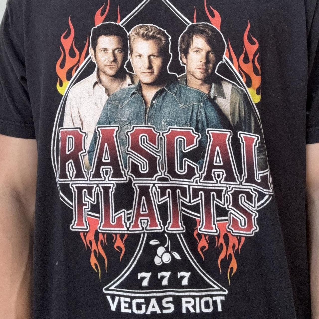 Band Tees × Vintage Rascal Flatts Las Vegas Tour Graphics Black Tee Shirt Size US L / EU 52-54 / 3 - 6 Thumbnail