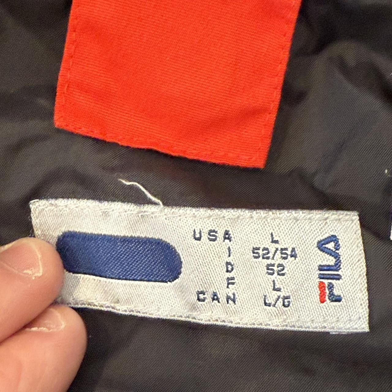 Fila Vintage FILA Snow Ski Red Black Striped Hooded Jacket Size US L / EU 52-54 / 3 - 5 Thumbnail