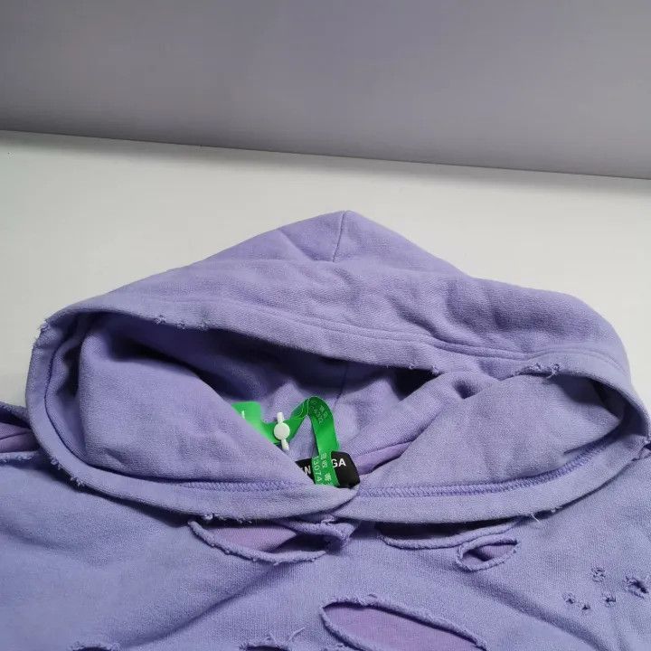 Balenciaga Balenciaga SS22 Purple Hooded Sweatshirt 0079-2507 Size US M / EU 48-50 / 2 - 6 Thumbnail