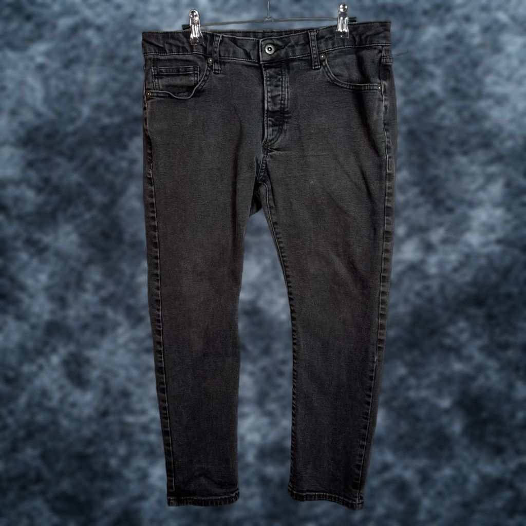 Topman Topman Mens Jeans Skinny Denim Black 34x28 5-Pocket Stretch Inseam 24 Regular Shirt? Size US 34 / EU 50 - 1 Thumbnail