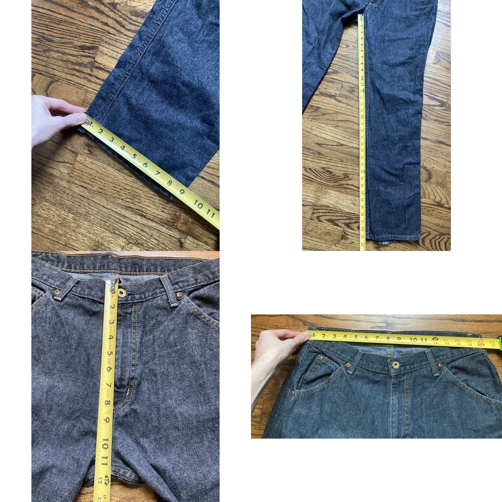 Polo Ralph Lauren VINTAGE Polo Ralph Lauren Carpenter Jeans Co Mens 32x34 Black Denim 5-Pocket Logo Belt Loops Zipper Button Straight Hack: 32x34 Size US XS / EU 42 / 0 - 8 Thumbnail