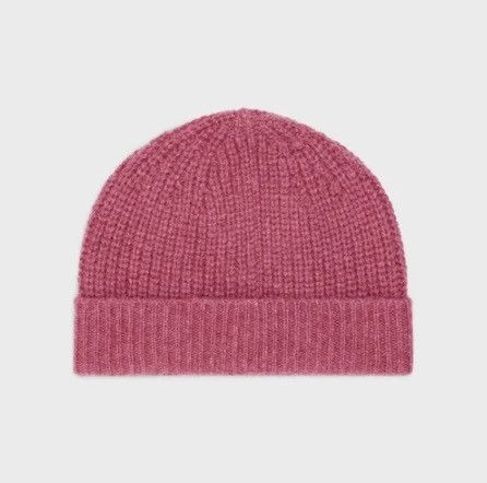 Celine Celine Triomphe Ribbed Beanie Hat Size ONE SIZE - 3 Thumbnail