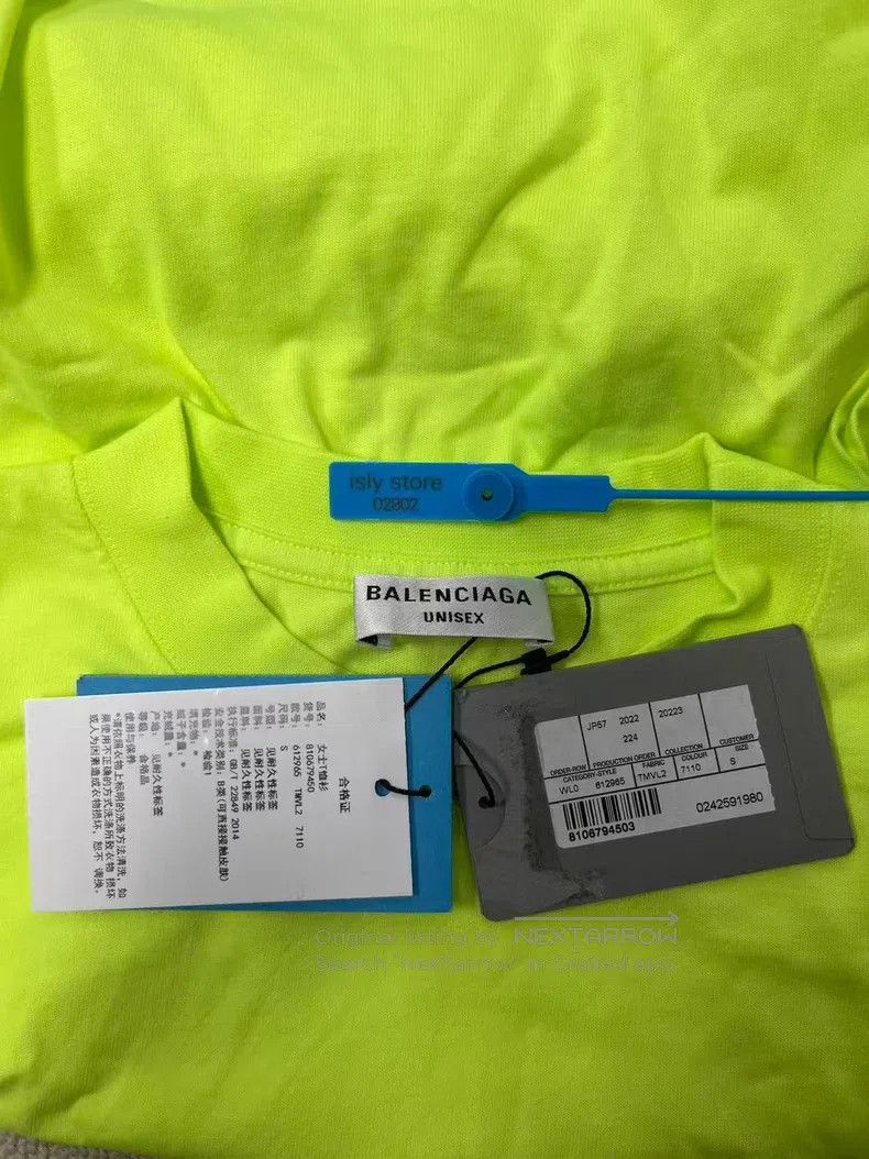 Balenciaga Balenciaga Printed Logo Crew Neck Short Sleeve Size S / US 4 / IT 40 - 5 Thumbnail