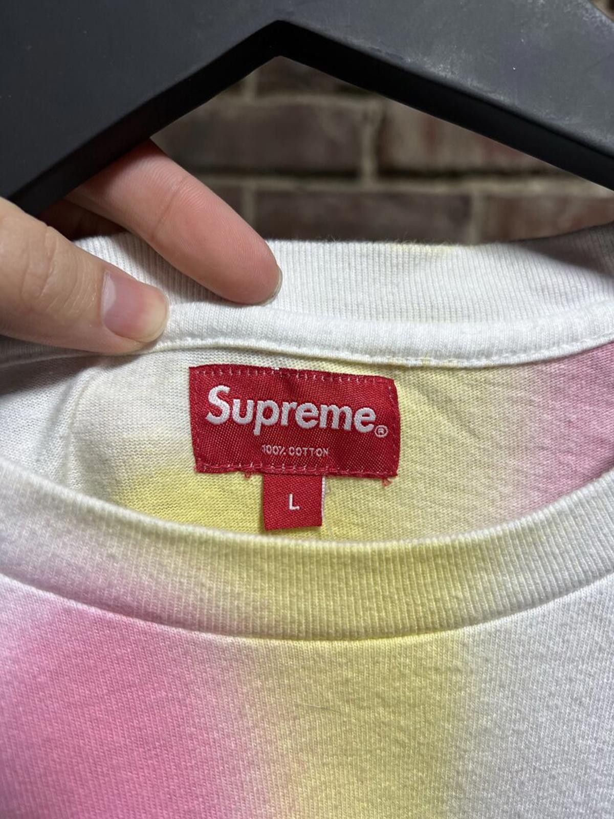 Supreme Supreme Sprayed Plaid Tee White Sz. L Size US L / EU 52-54 / 3 - 3 Thumbnail