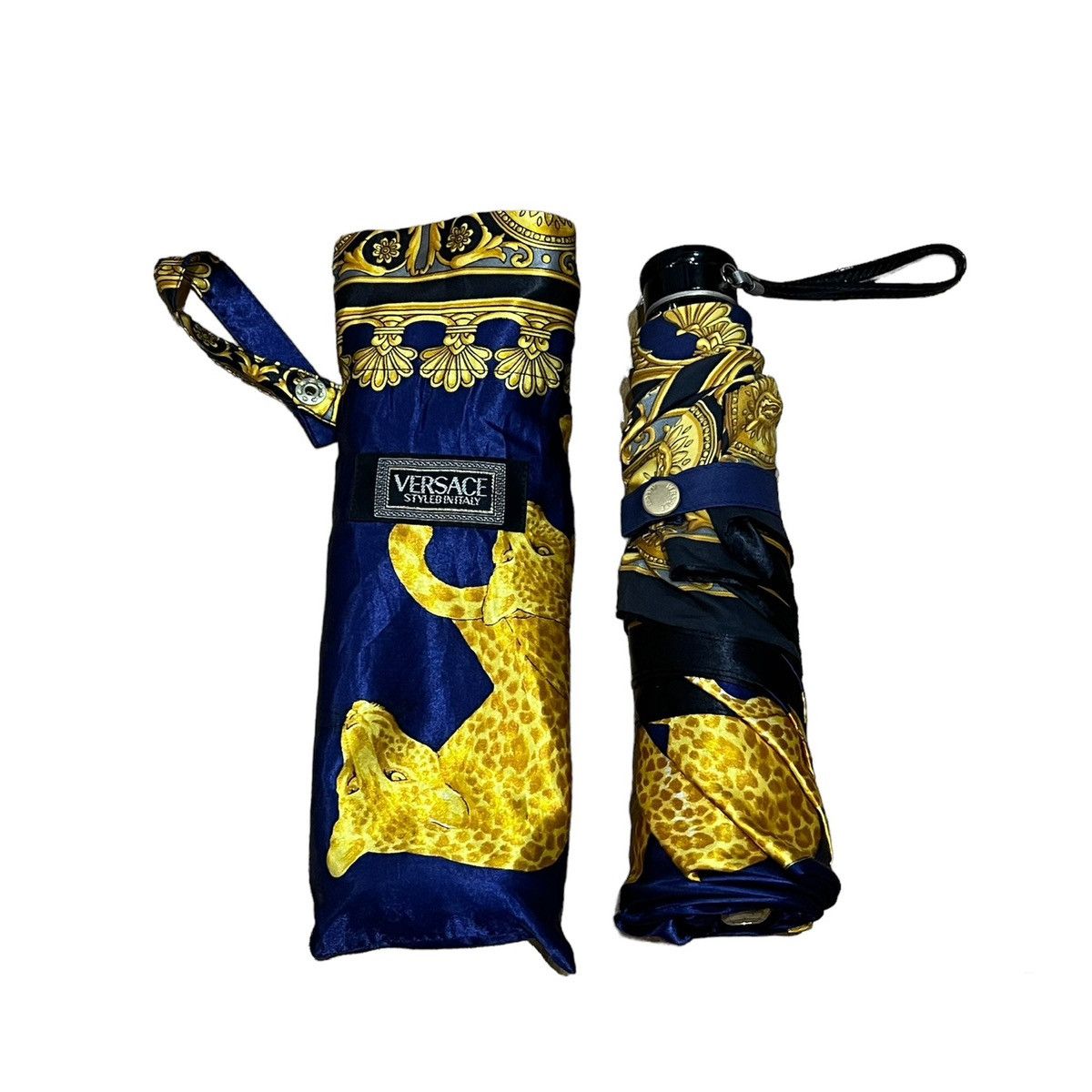 Versace × Vintage VINTAGE GIANNI VERSACE LEOPARD COLLAPSABLE UMBRELLA Size ONE SIZE - 3 Thumbnail