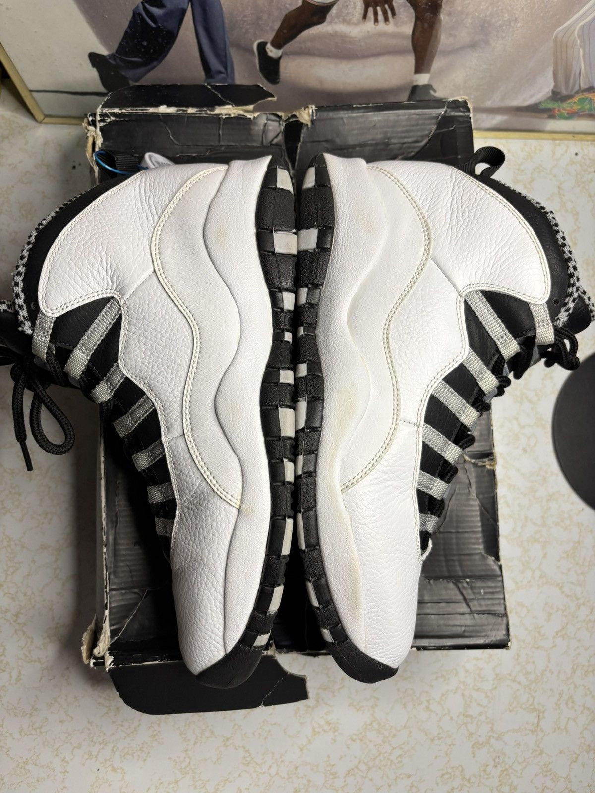 Jordan Brand Air Jordan 10 Retro 2013 Steel 2013 Size US 10 / EU 43 - 4 Thumbnail