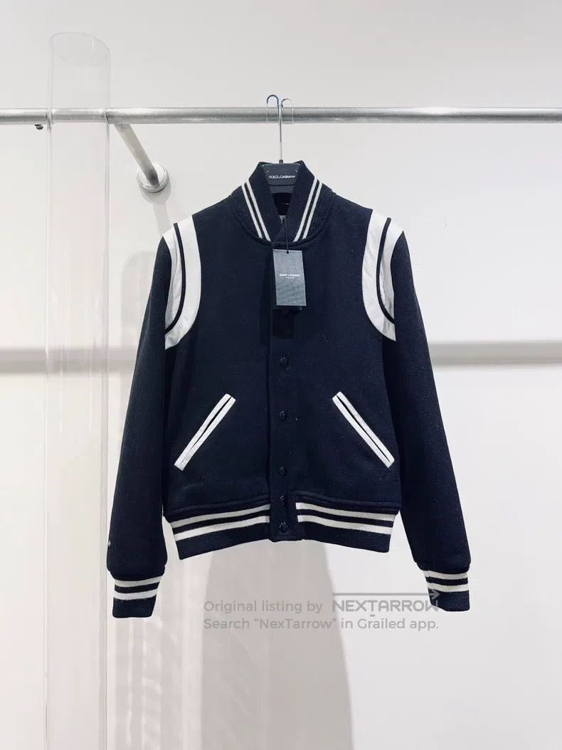 Saint Laurent Paris Saint Laurent Paris Baseball Jacket Jacket Size M / US 6-8 / IT 42-44 - 1 Thumbnail