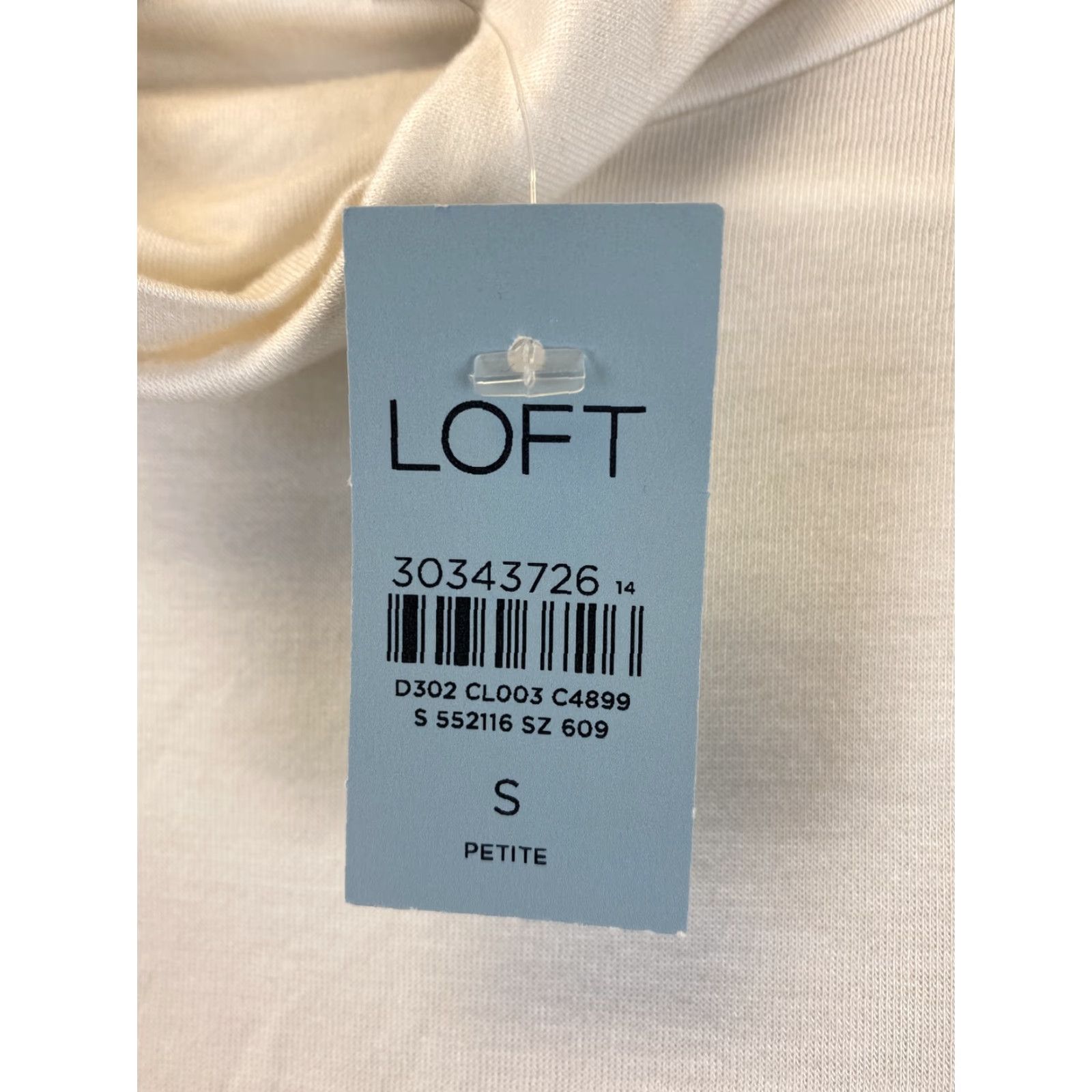Ann Taylor NEW Ann Taylor Loft Women's Solid Cream Turtleneck Blouse Size S Size S / US 4 / IT 40 - 3 Thumbnail