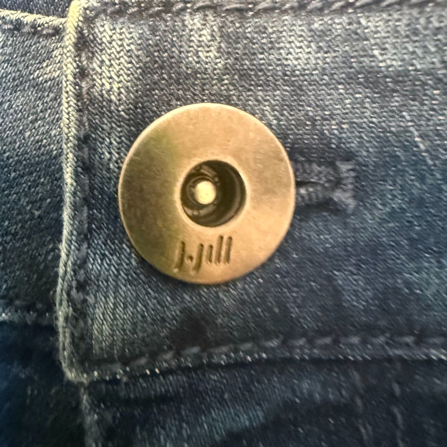 J. Jill VINTAGE J.Jill Jeans Womens 16 Blue Denim Authentic Fit Bootcut Fitted Rainstorm NEW Size 38" / US 16 / IT 52 - 7 Thumbnail