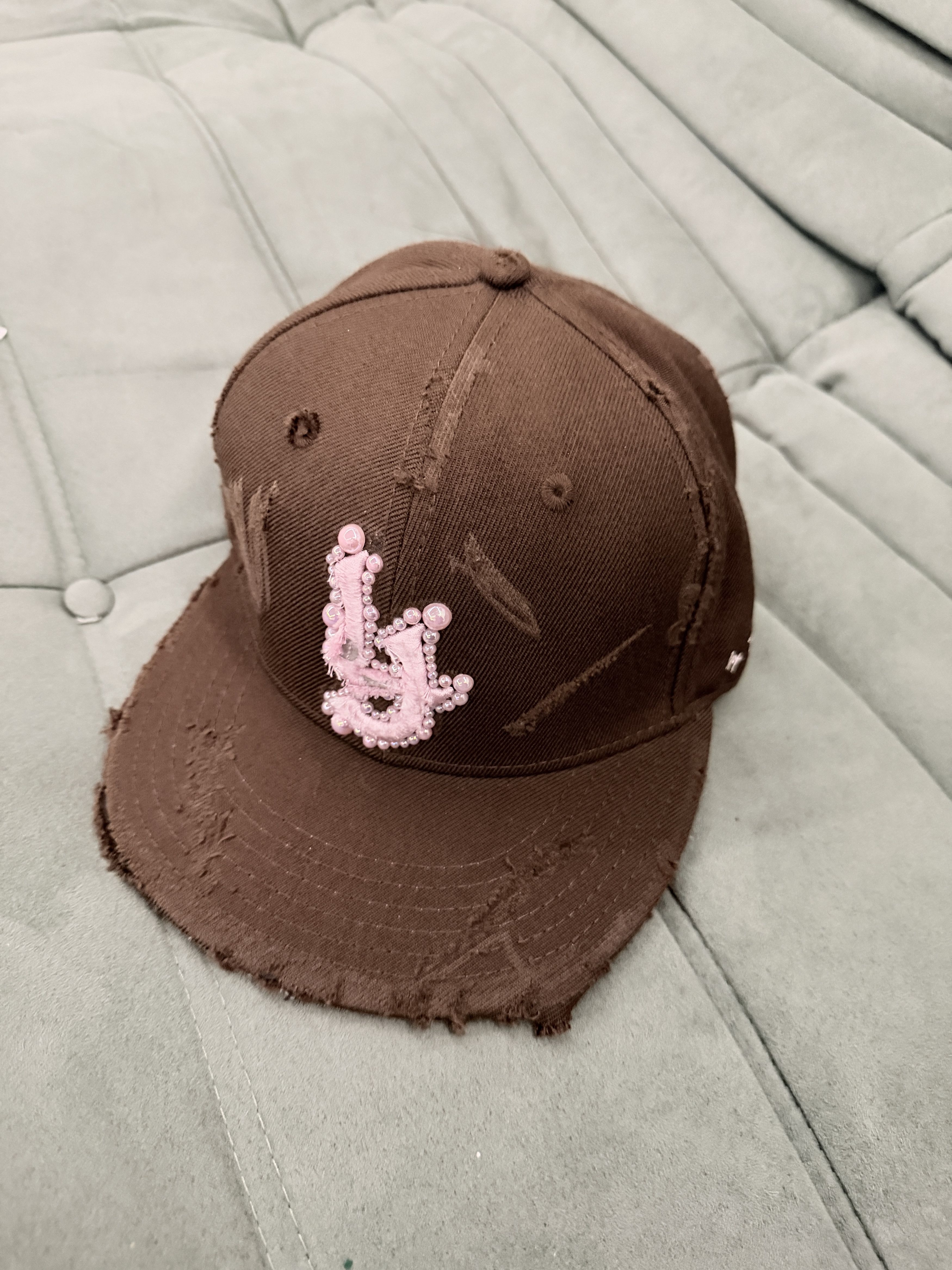 New Era New era selfmade distressed pearl 1of1 brown pink cap 7 1/8 Size ONE SIZE - 1 Thumbnail