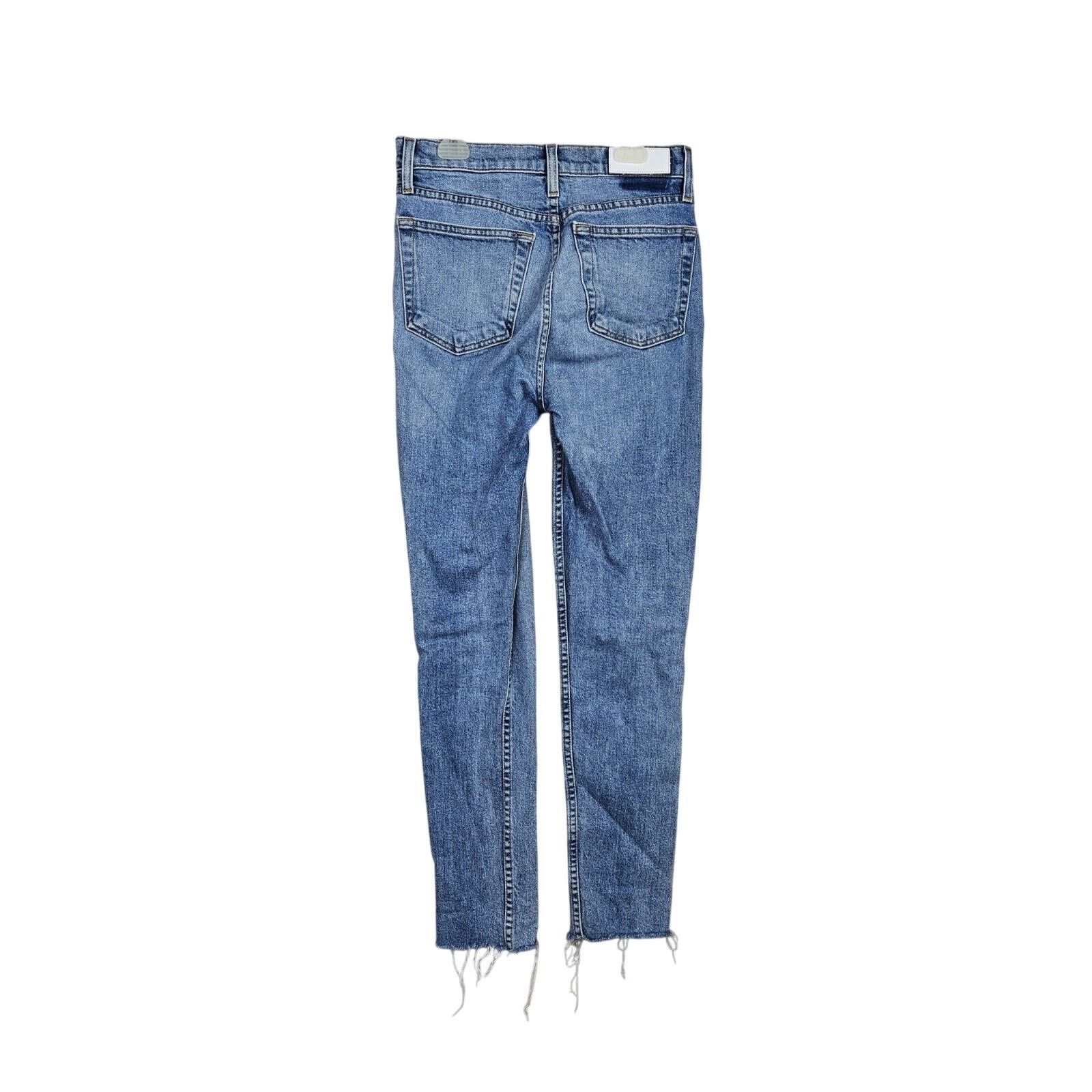 RE/DONE Re/Done Originals High Rise Ankle Crop Jeans Size 27" / US 4 / IT 40 - 6 Thumbnail