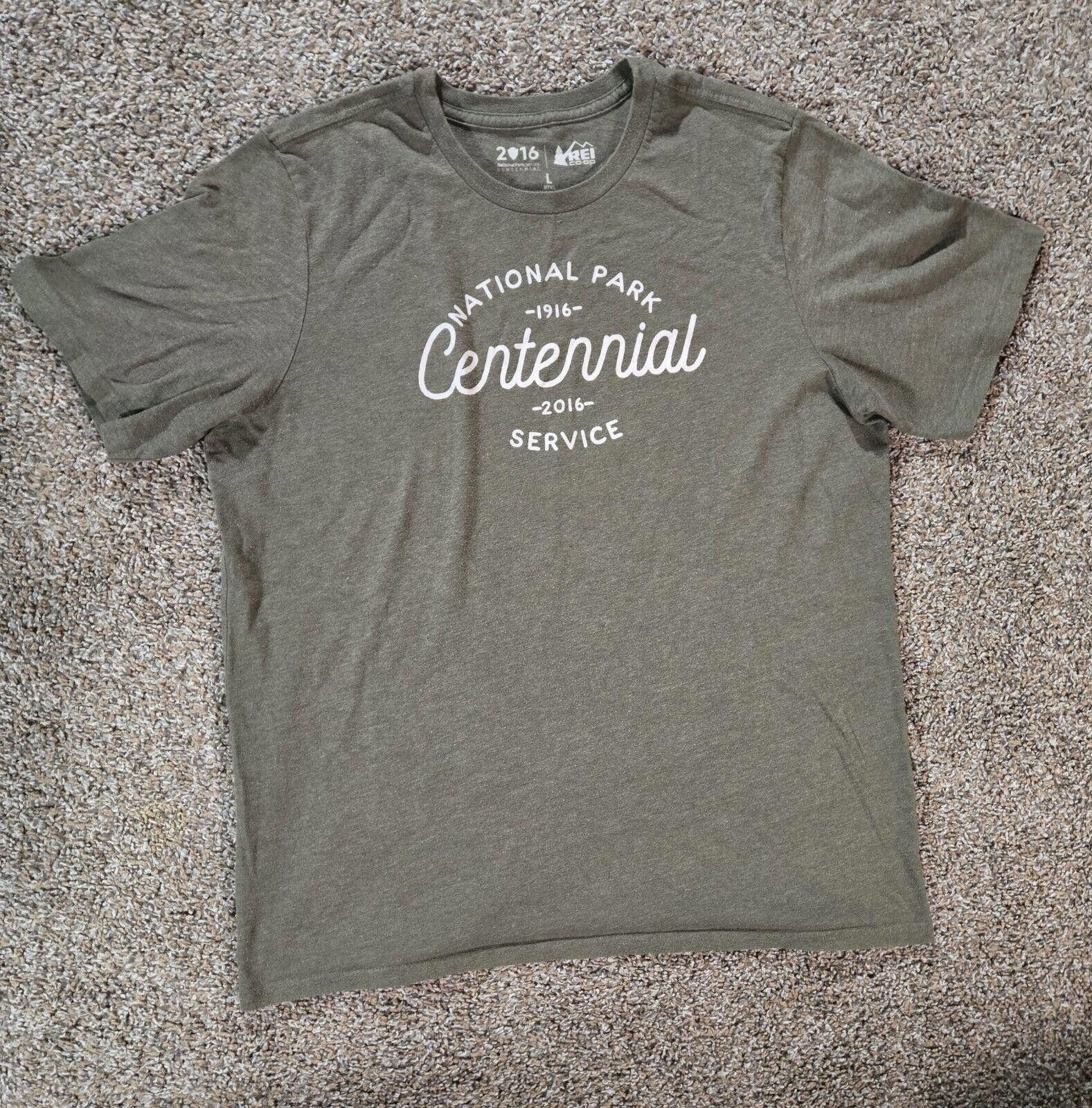 Rei Heather Green REI 2016 National Service Centennial TShirt L Size US L / EU 52-54 / 3 - 1 Thumbnail