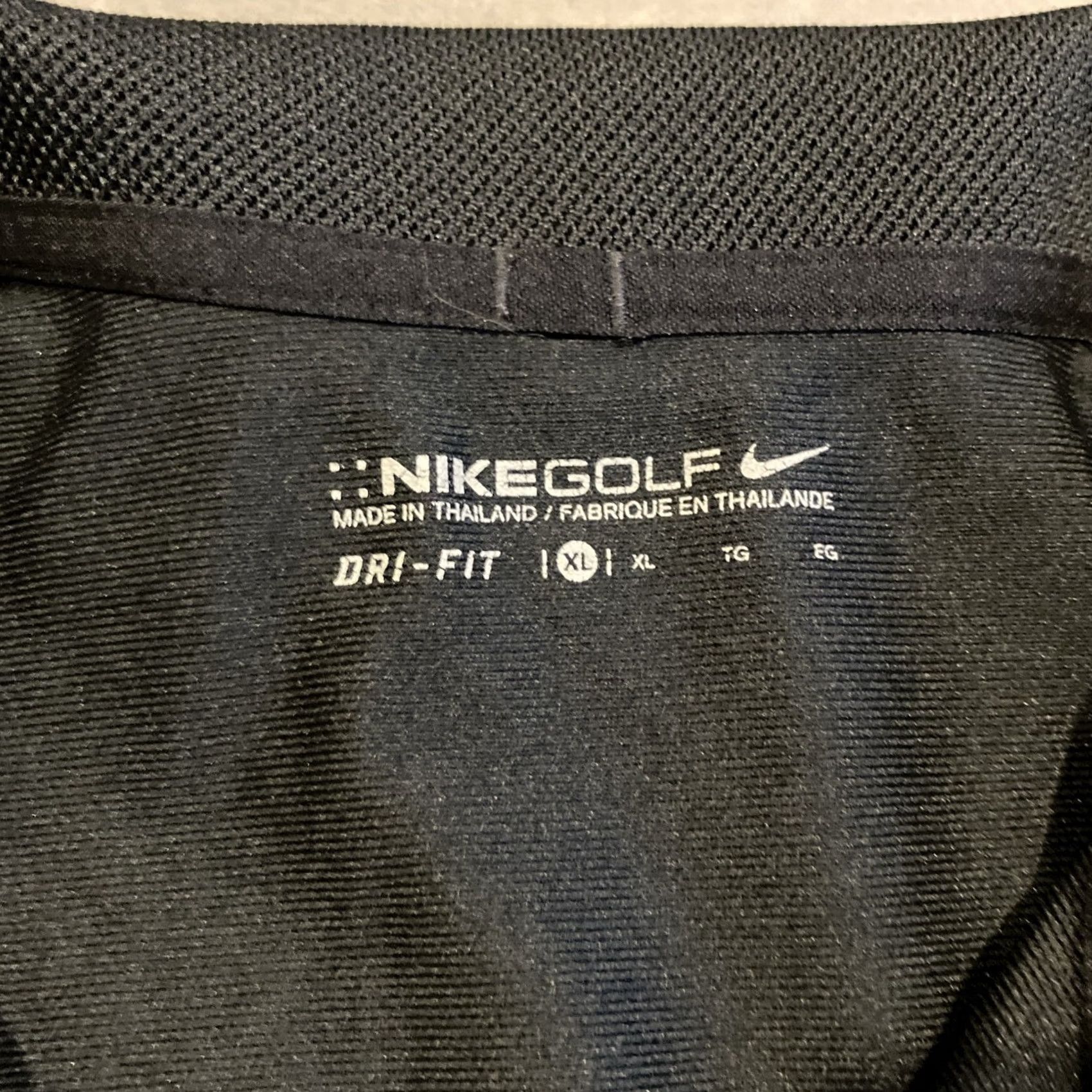 Nike Nike Golf Polo Mens XL Black Solid Embroidered Swoosh CLASSIC Size US XL / EU 56 / 4 - 3 Thumbnail