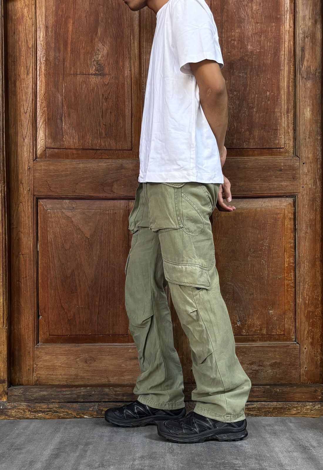 CABANE de ZUCCa × Issey Miyake Multi Pocket Cargo Pants Size US 30 / EU 46 - 14 Thumbnail