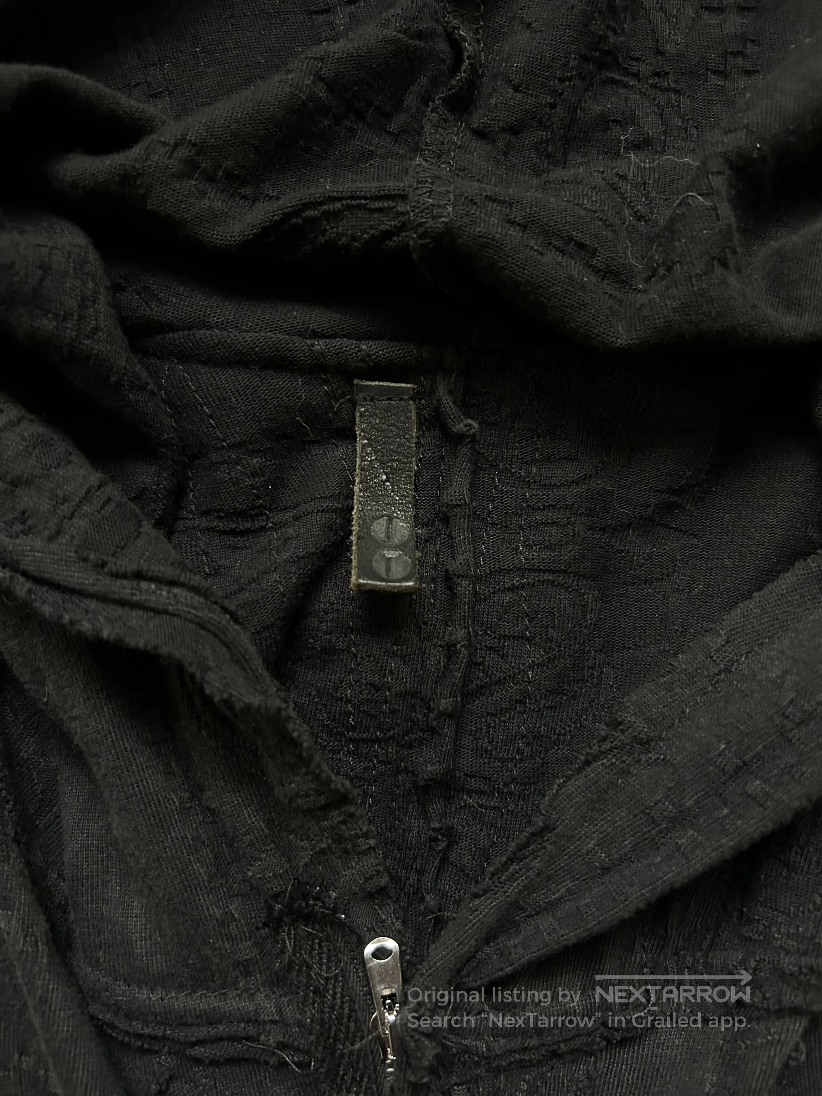 Japanese Brand black patchwork hooded outerwear jacket. Size US L / EU 52-54 / 3 - 9 Thumbnail
