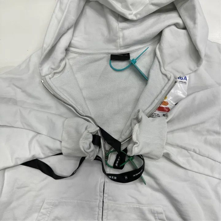 Balenciaga Balenciaga White Logo Hoodie for Women 0079-2507 Size XS / US 0-2 / IT 36-38 - 4 Thumbnail