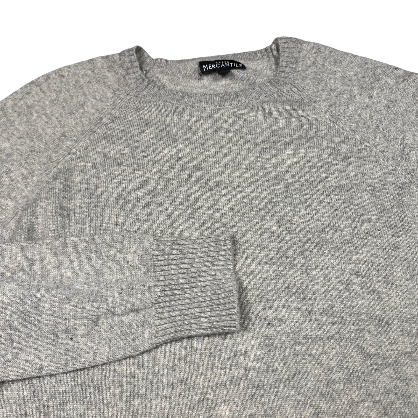 J.Crew VINTAGE J.CREW Mercantile Lambs Wool Sweater Men's XL Preppy Crewneck Pullover Heather Gray Wool Blend Knit Pullover Mens Sweater Size XL / US 12-14 / IT 48-50 - 2 Thumbnail