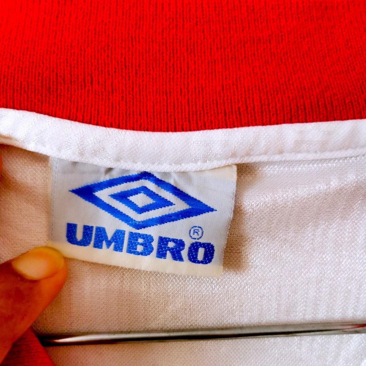 Umbro Manchester united England 1992 1994 Rare Training Shirt Size US XL / EU 56 / 4 - 4 Thumbnail