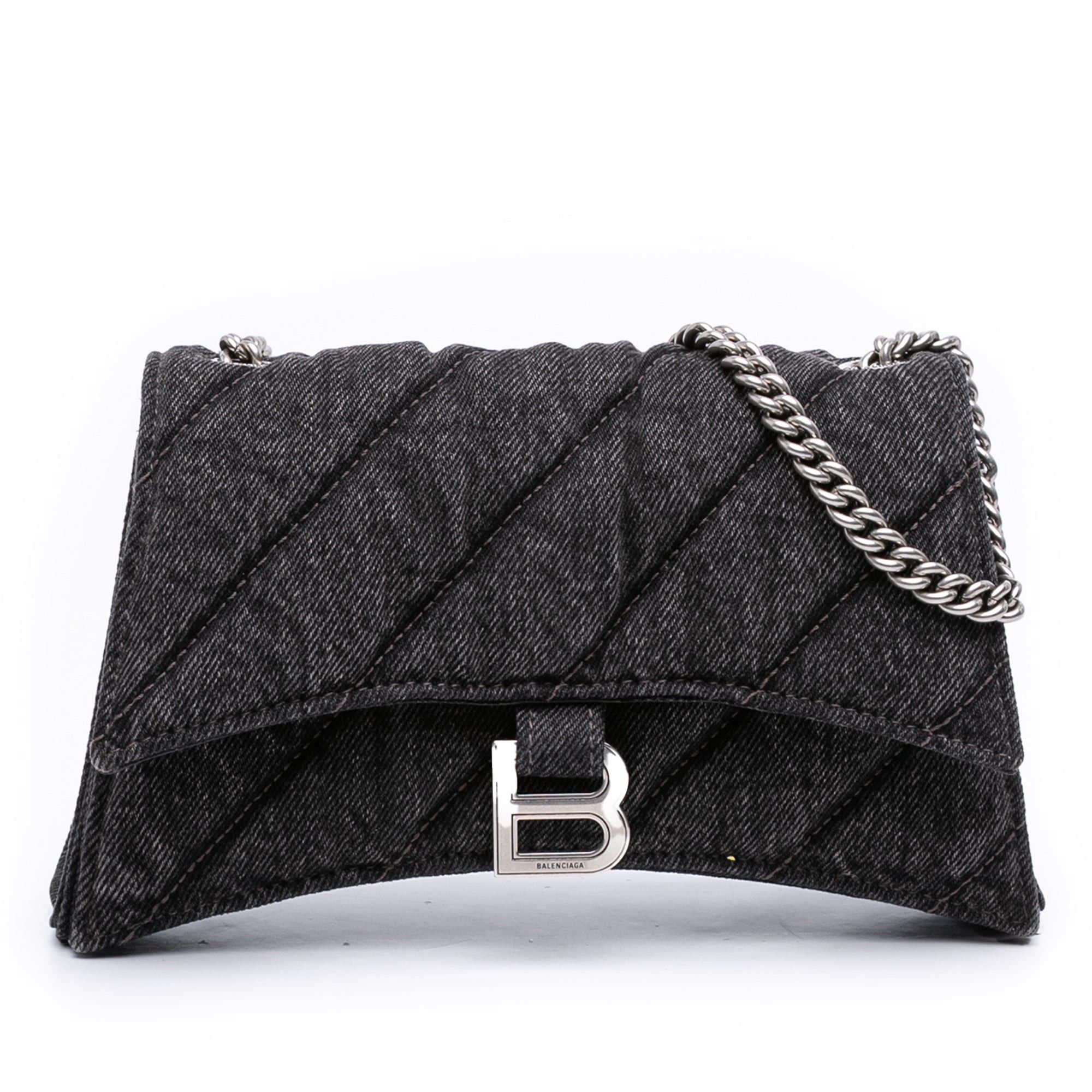 Balenciaga XS Denim Crush Chain Crossbody | Grailed