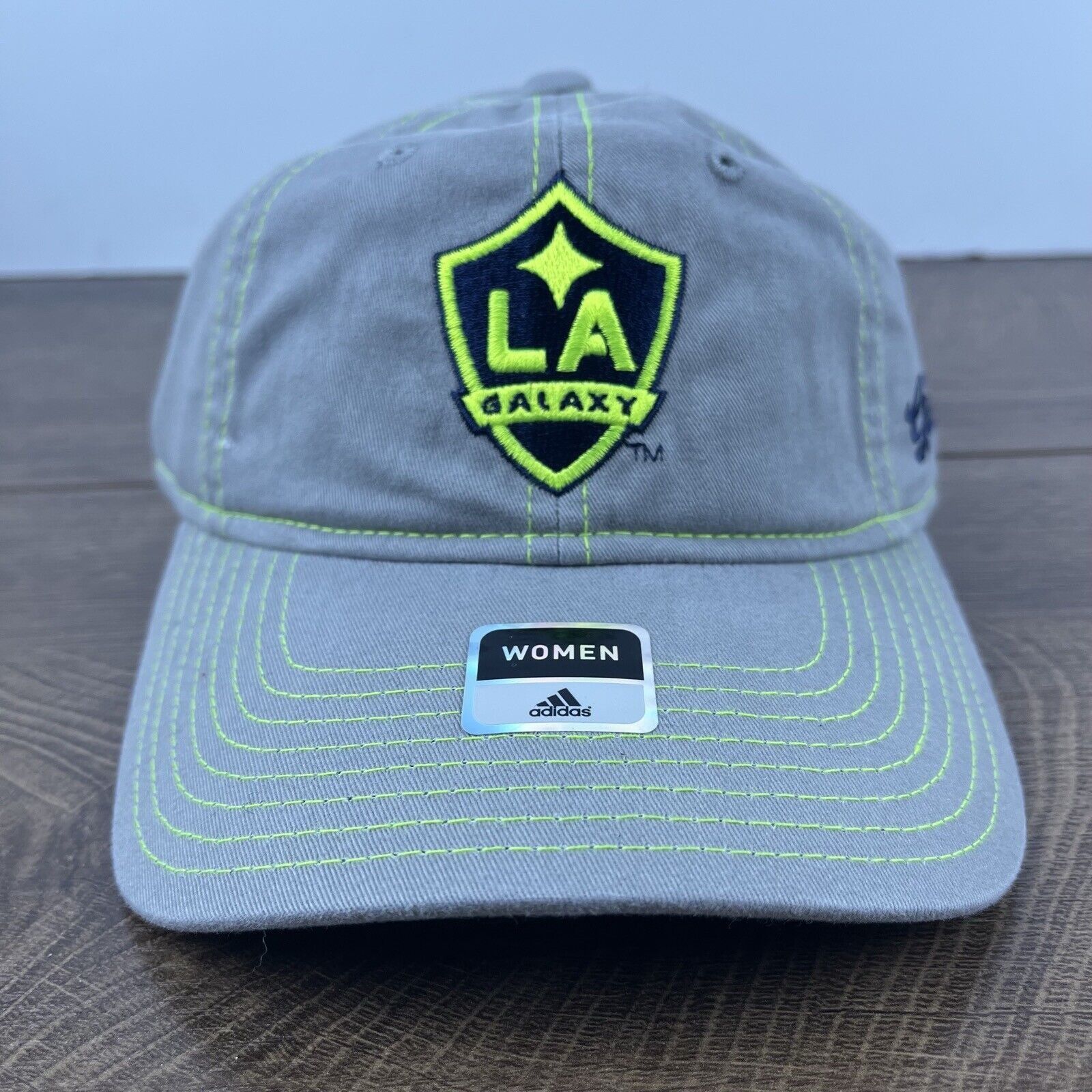 Adidas LA Galaxy Adidas Hat Womens MLS Hat Gray Cap Adjustable Hat Size ONE SIZE - 1 Thumbnail