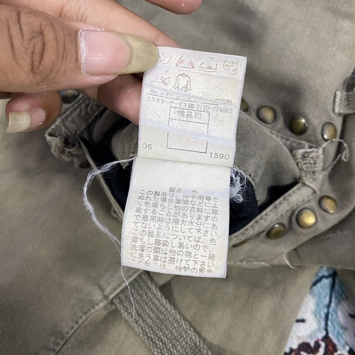 KMRii × Le Grande Bleu (L.G.B.) × PPFM Vintage PPFM “Freedom Of Speech” Bondage Studed Cargo Pants Size US 30 / EU 46 - 13 Thumbnail