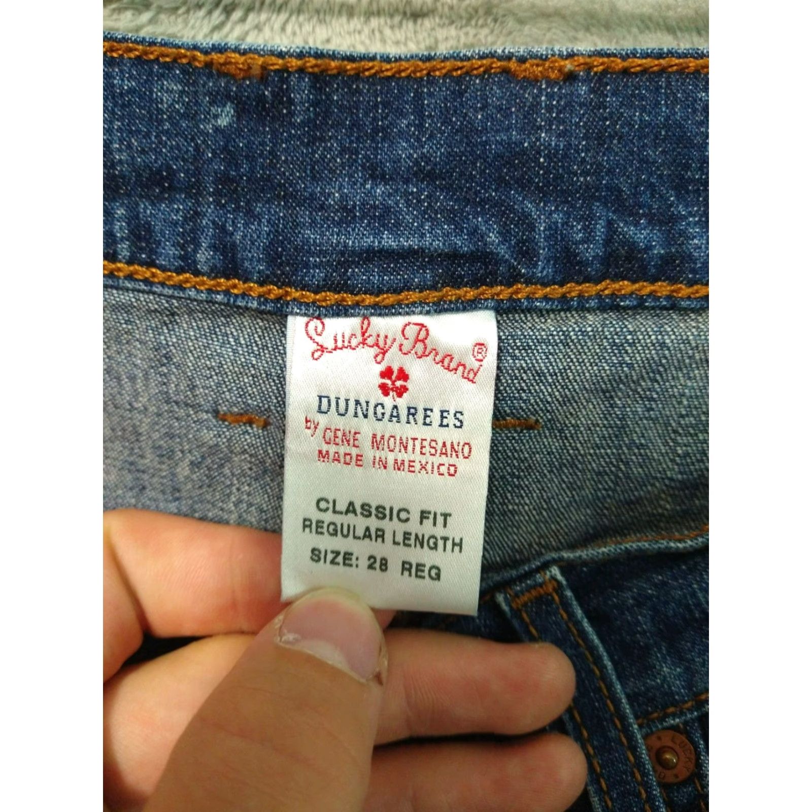 Lucky Brand Lucky Brand Jeans Women’s 28 Regular Dark Wash Denim Dungarees Classic Fit Blue Straight Pants Size 28" / US 6 / IT 42 - 7 Thumbnail