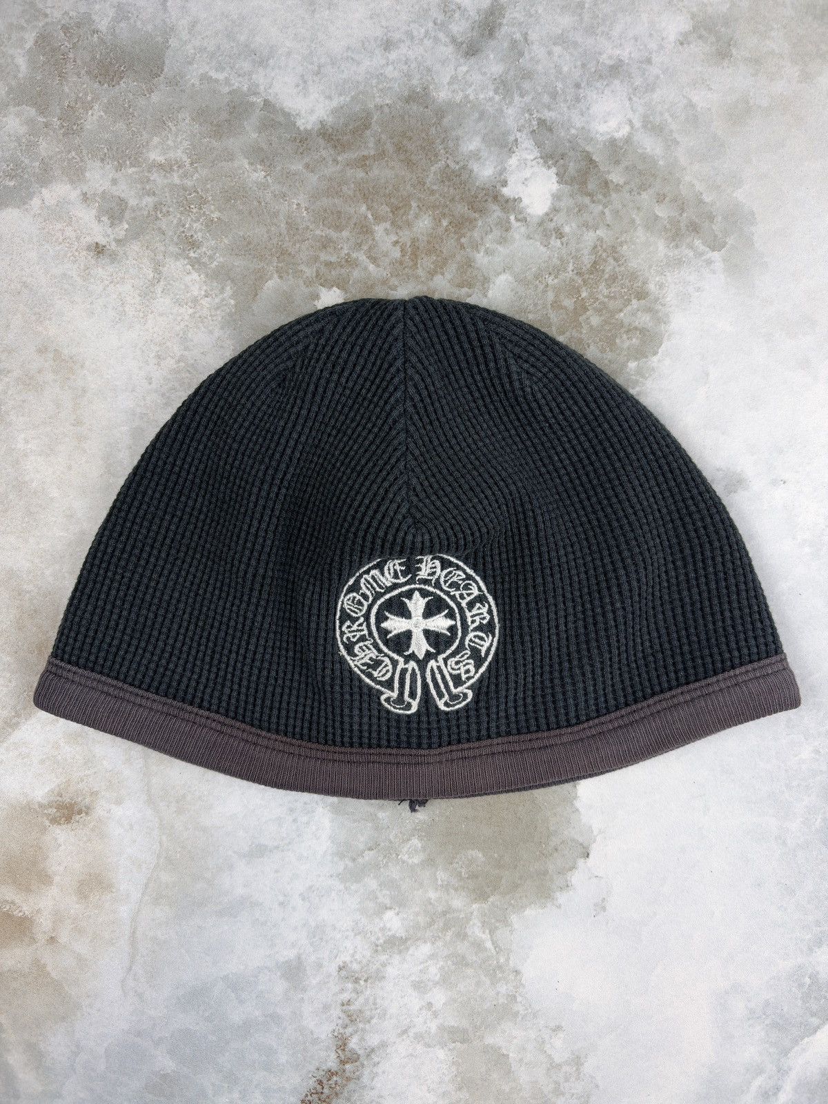 Chrome Hearts Chrome Hearts Vintage Thermal Waffle Horseshoe Beanie Hat Size ONE SIZE - 2 Thumbnail