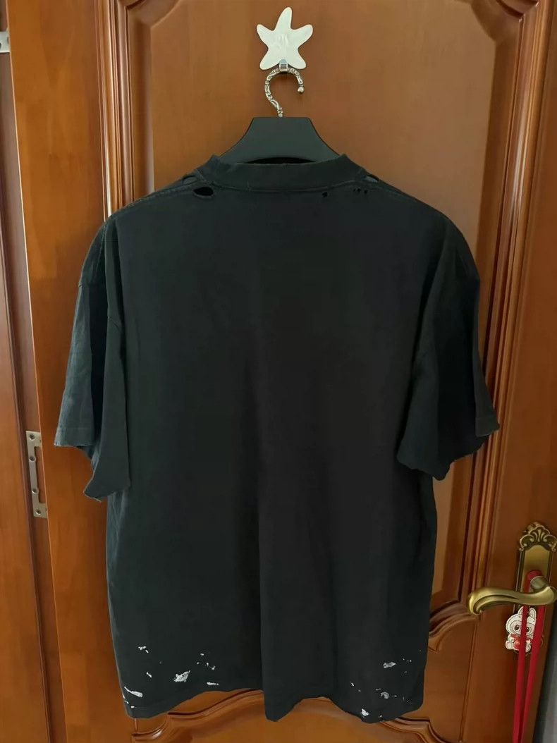 Balenciaga Flame ink-splashing short sleeve