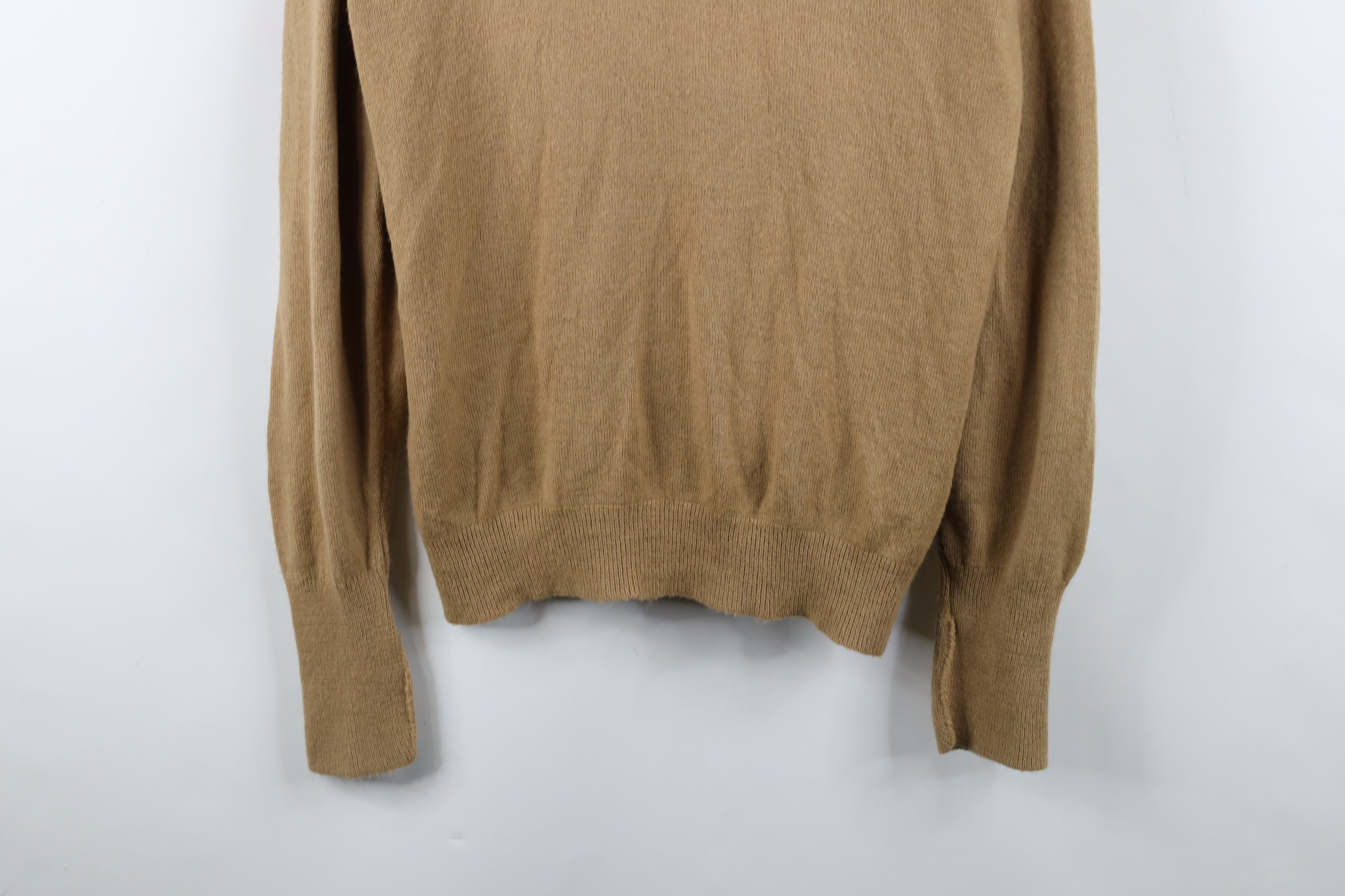 Lacoste Vintage 80s Izod Lacoste Croc Logo Knit Sweater Brown USA Size US L / EU 52-54 / 3 - 3 Thumbnail