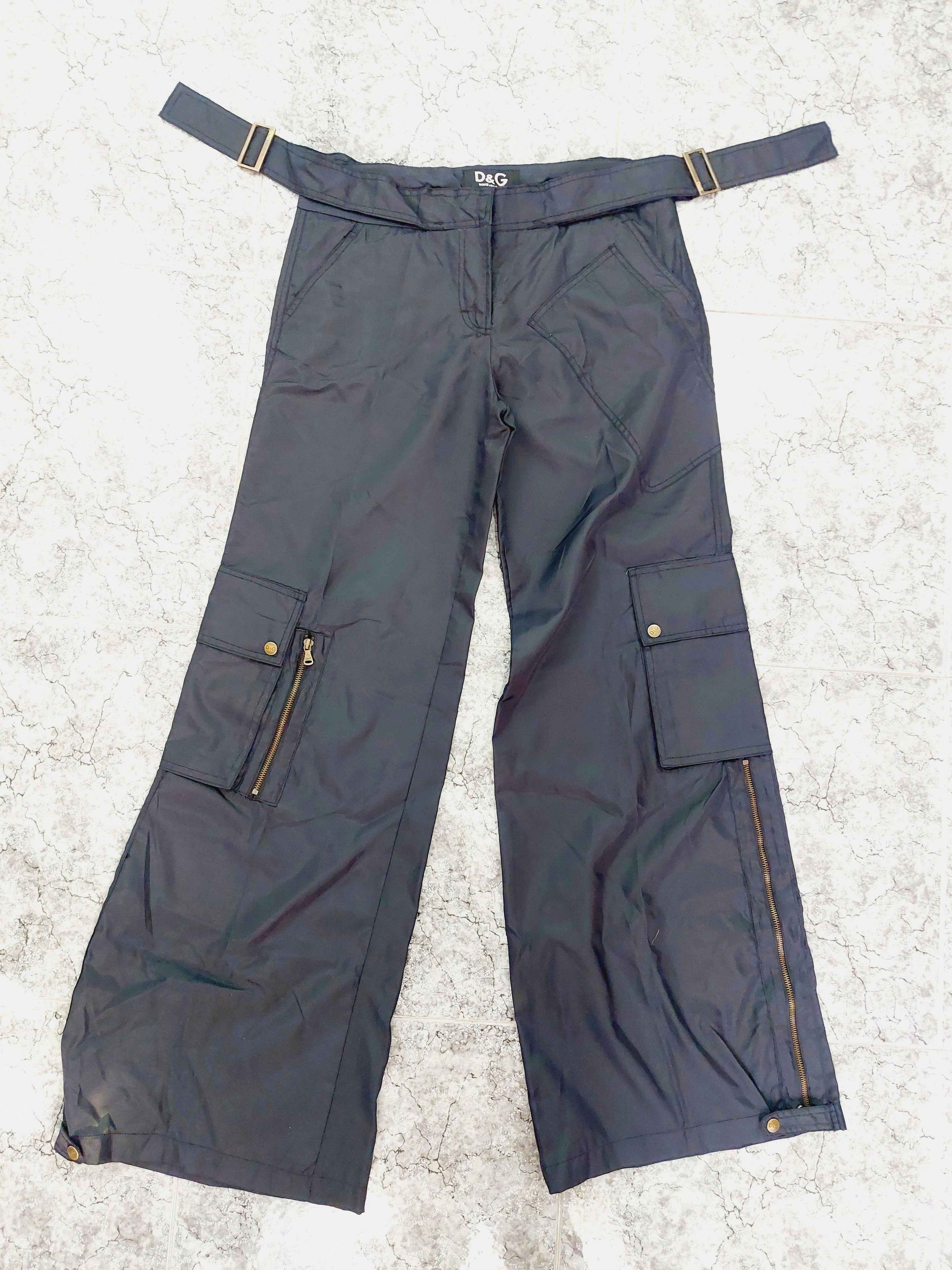 Dolce & Gabbana Dolce and Gabbana D&G wide-leg Flared Cargo Parachute pants Size US 30 / EU 46 - 4 Thumbnail