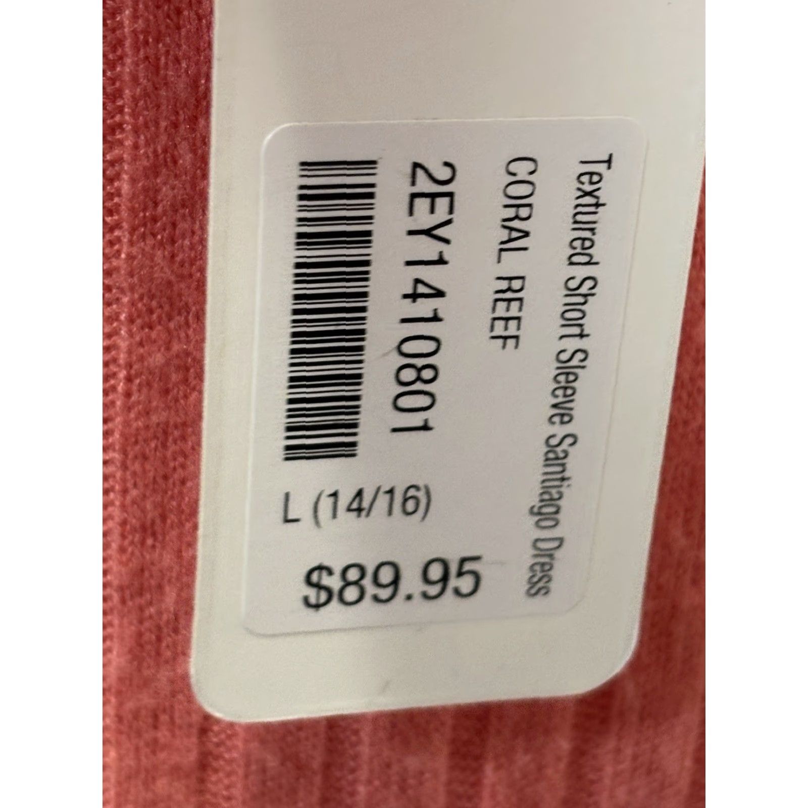 Soft Surroundings VINTAGE Soft Surroundings Maxi Dress Women’s Large Coral Pink Casual Travel Party Solid Short Sleeve Scoop Neck Rayon Blend Size L / US 10 / IT 46 - 8 Thumbnail