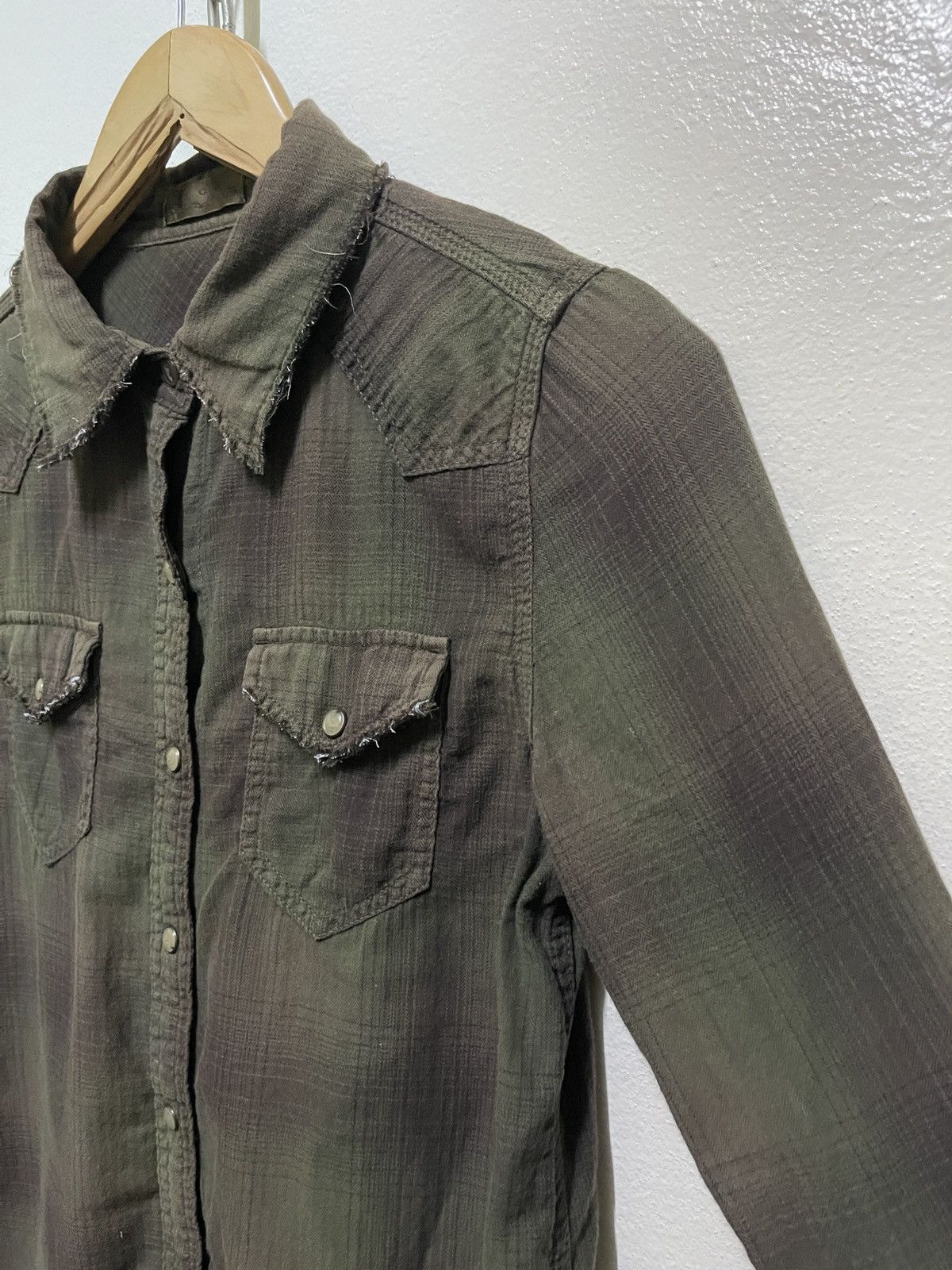 Japanese Brand GOA Western Plaid Shirt Distressed Size US S / EU 44-46 / 1 - 5 Thumbnail