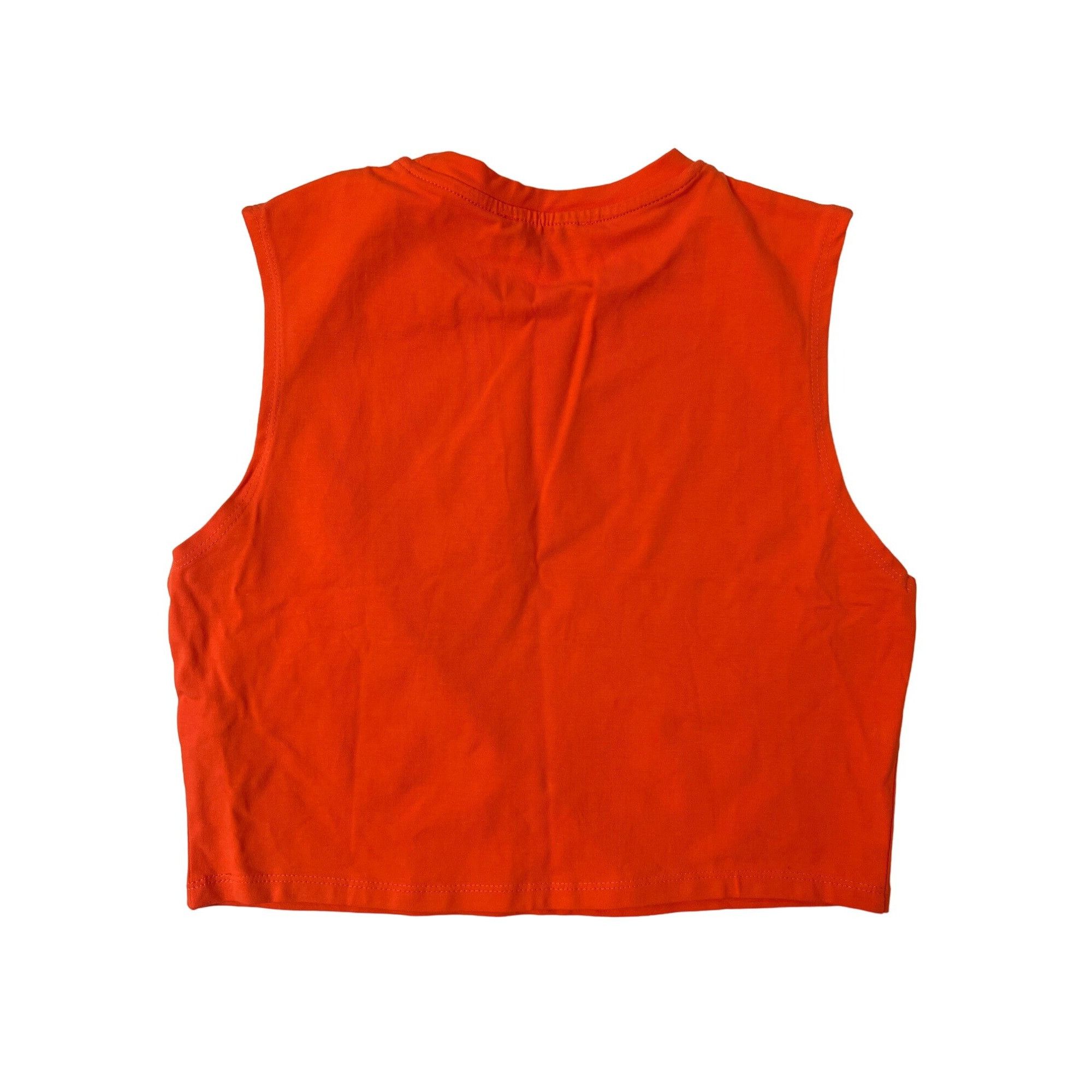 Zara Zara Orange Cropped Muscle Tank Top Size L / US 10 / IT 46 - 3 Thumbnail